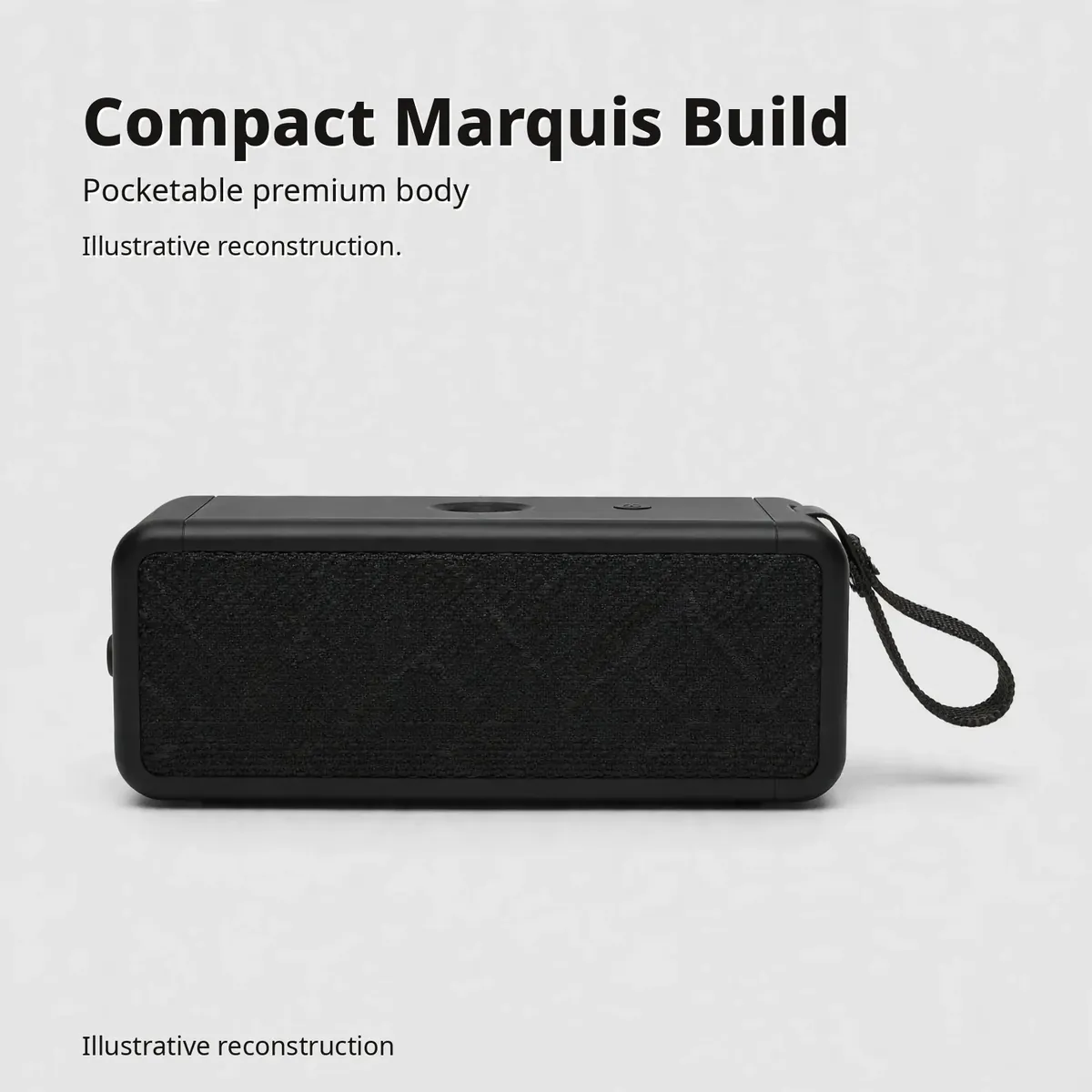 Hoco HT1 Pro size card showing the compact Marquis body, illustrative reconstruction