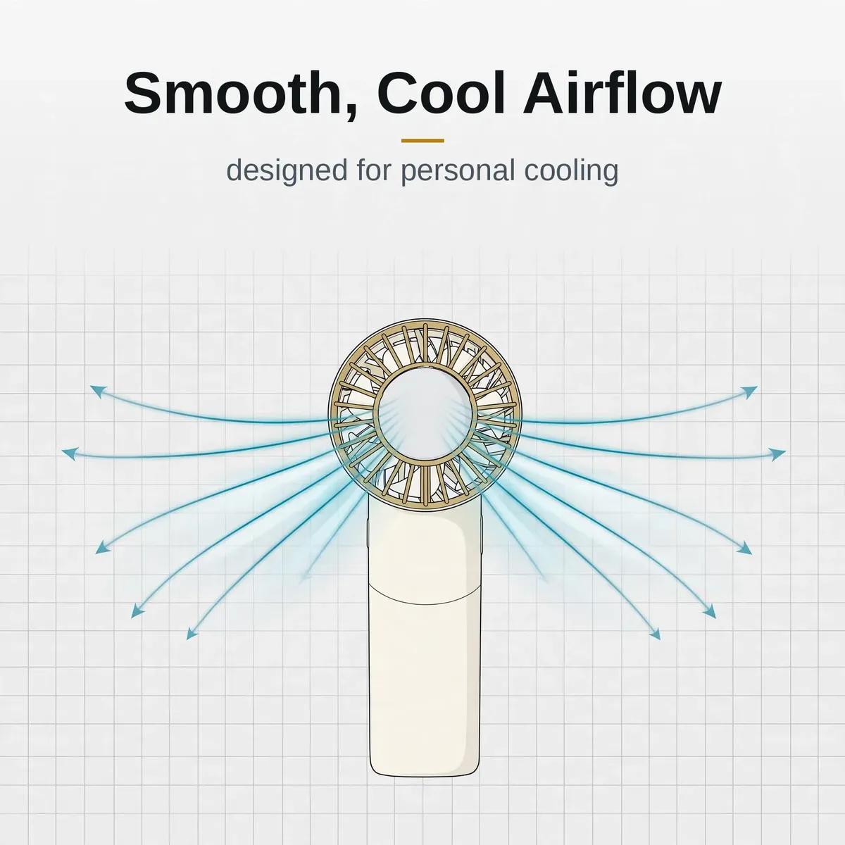 Hoco HX605 smooth cool airflow schematic for personal cooling