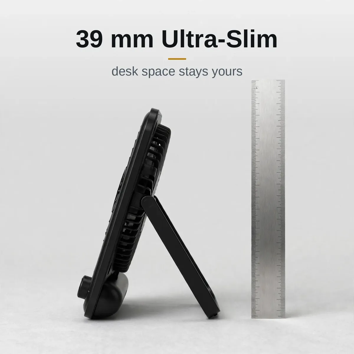 Hoco HX607 39mm ultra-slim profile shown against a ruler