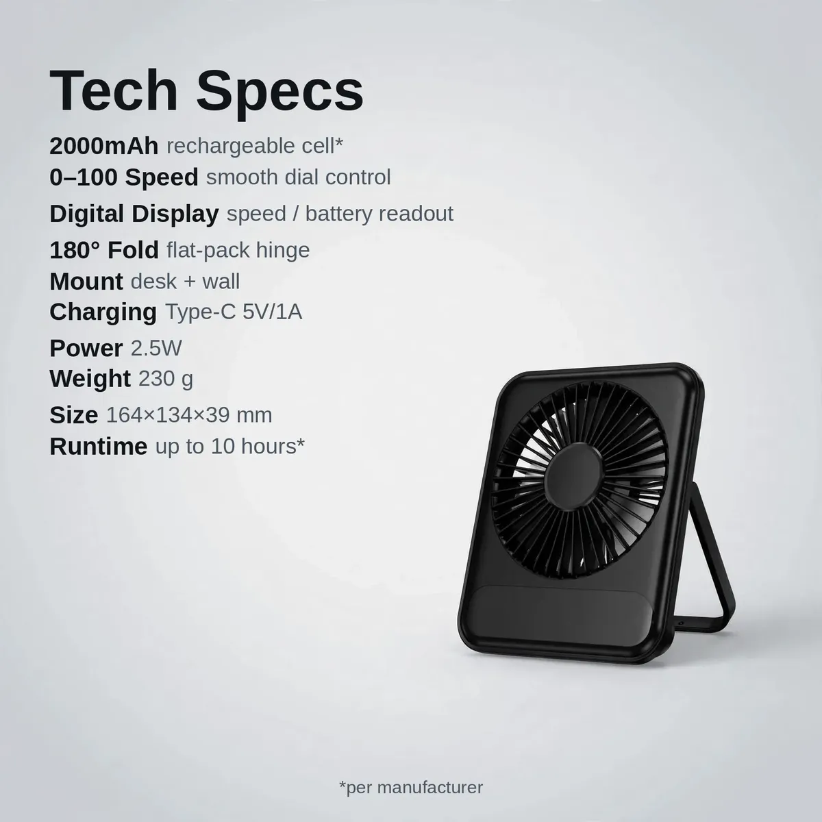 Hoco HX607 technical specifications summary card