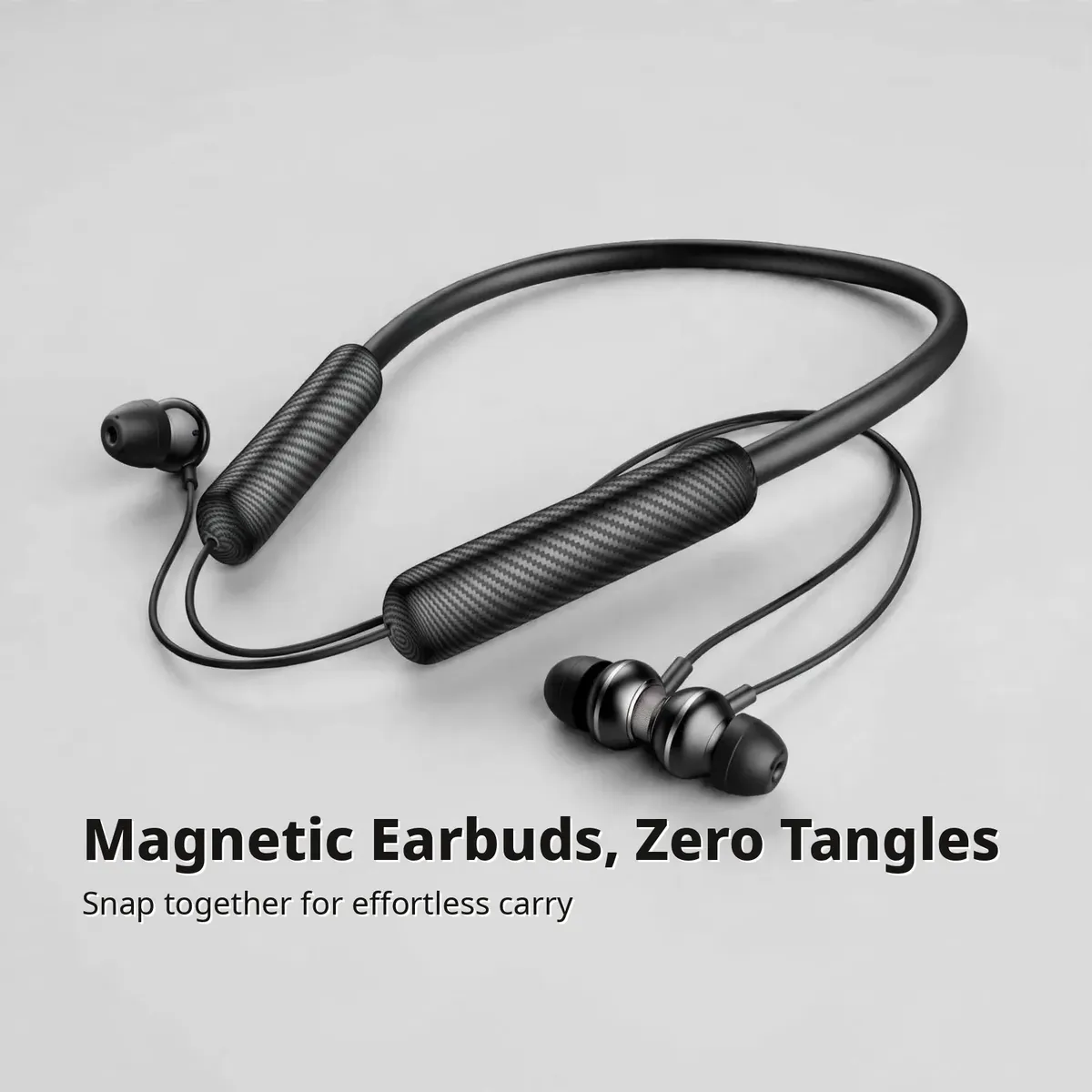 Hoco MMJ-18 magnetic card — Magnetic Earbuds, Zero Tangles. Snap together for effortless carry.