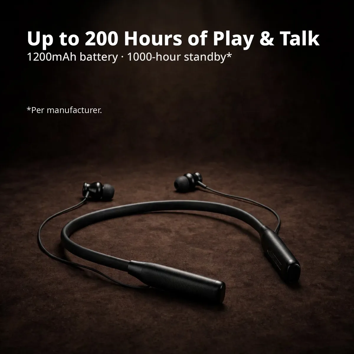 Hoco MMJ19 battery card — Up to 200 Hours of Play and Talk. 1200mAh battery, 1000-hour standby. Per manufacturer.