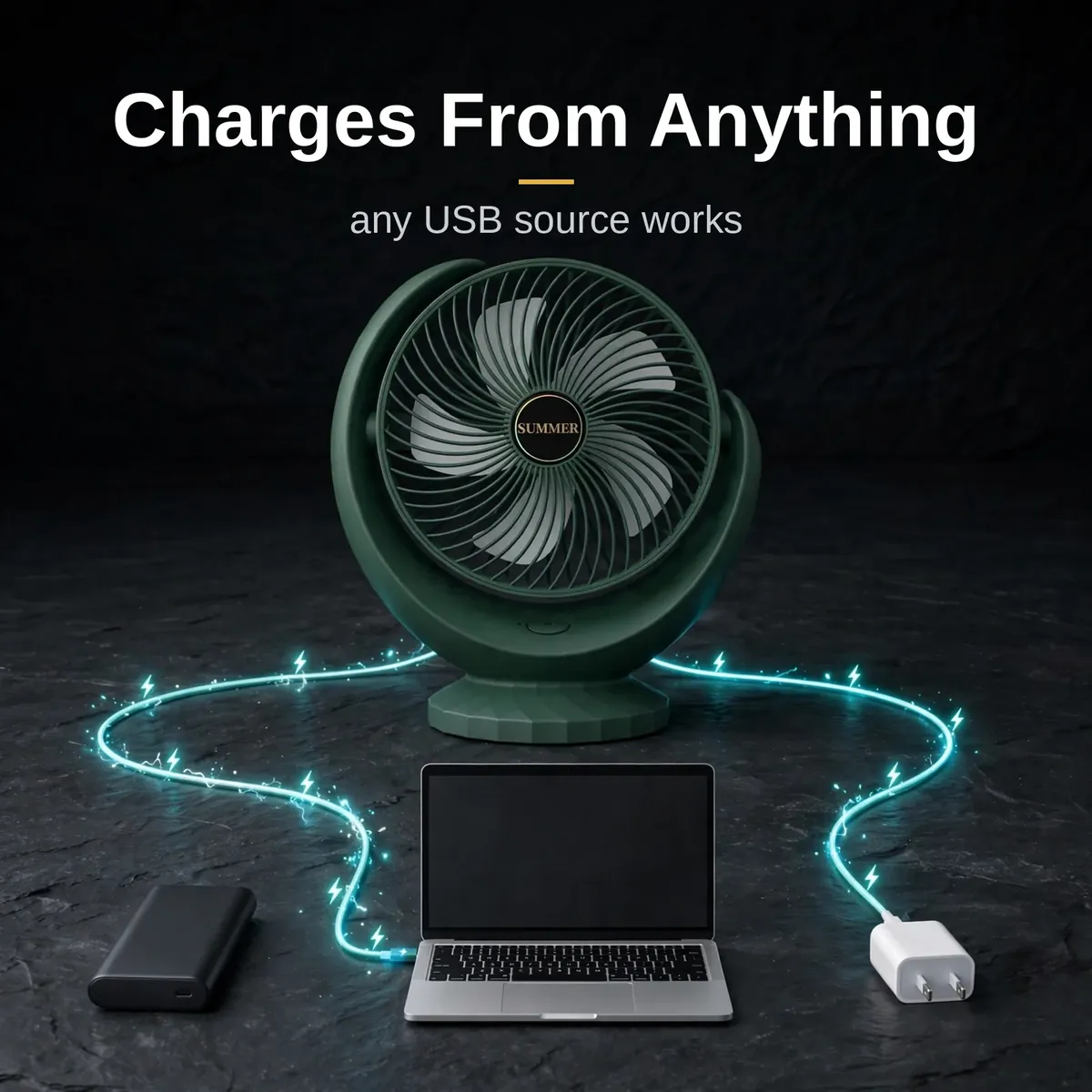Indiana IRF-881B charging from any USB source
