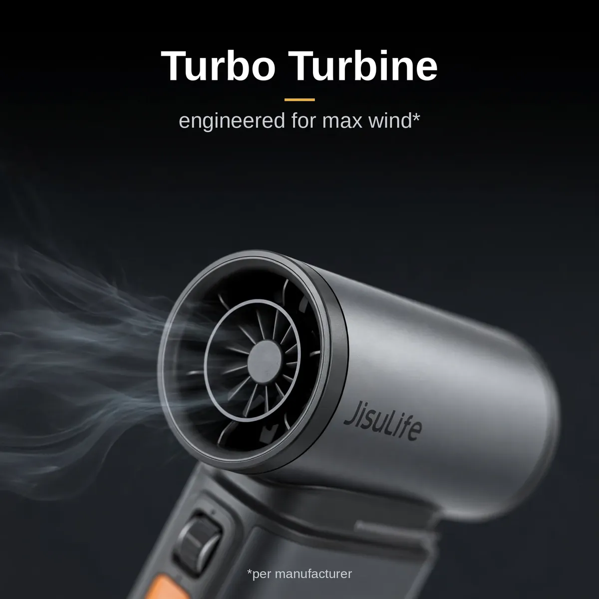 JISULIFE Ultra1 turbo turbine close-up