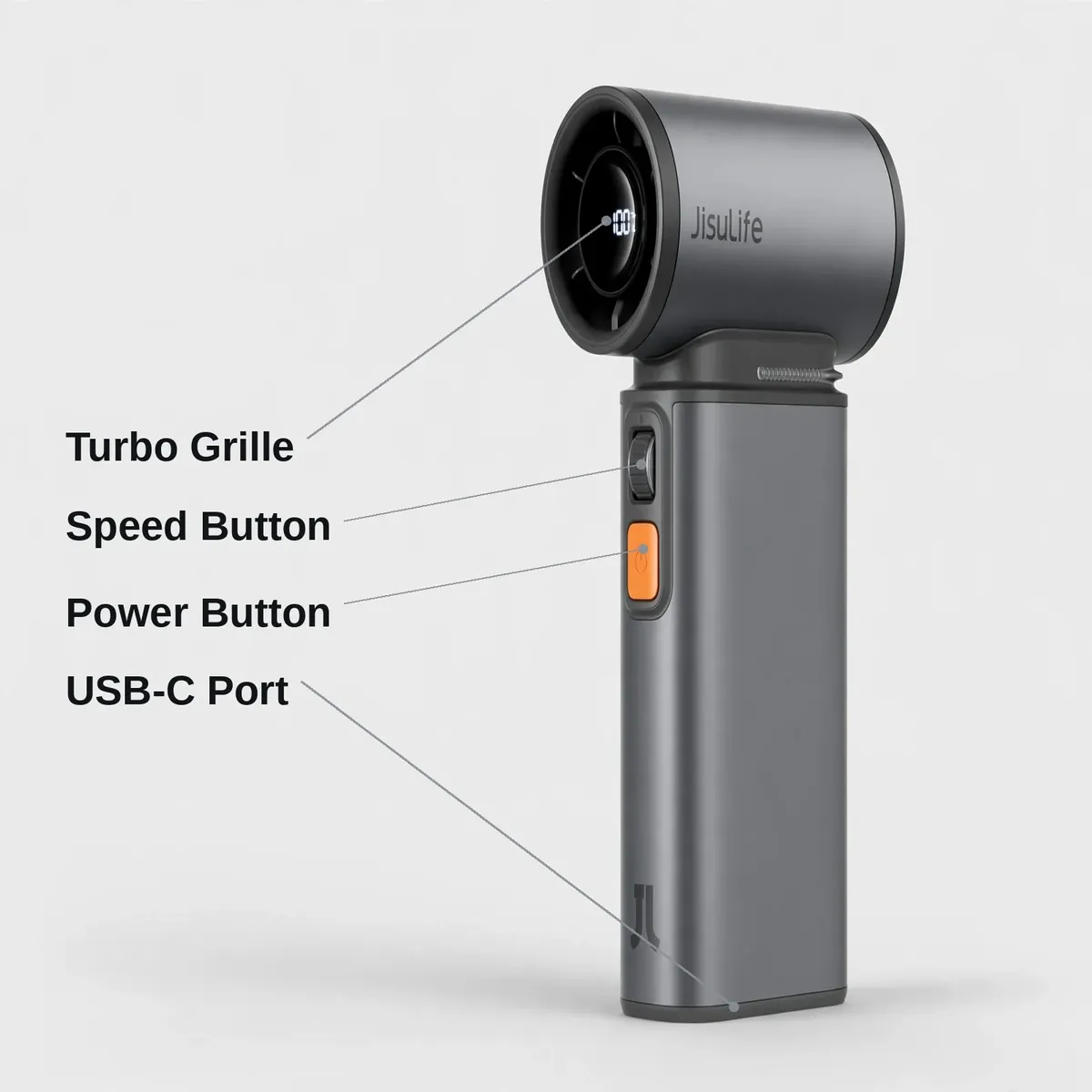JISULIFE Ultra1 turbo nozzle display button dial callouts