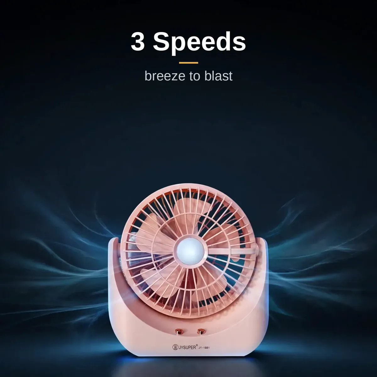 JYSUPER JY-1881 with 3 wind speeds from breeze to blast
