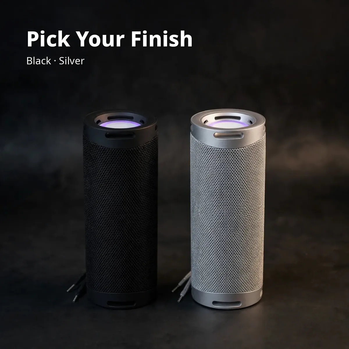 MKB SP2 colors card — Pick Your Finish. Black and Silver finishes.