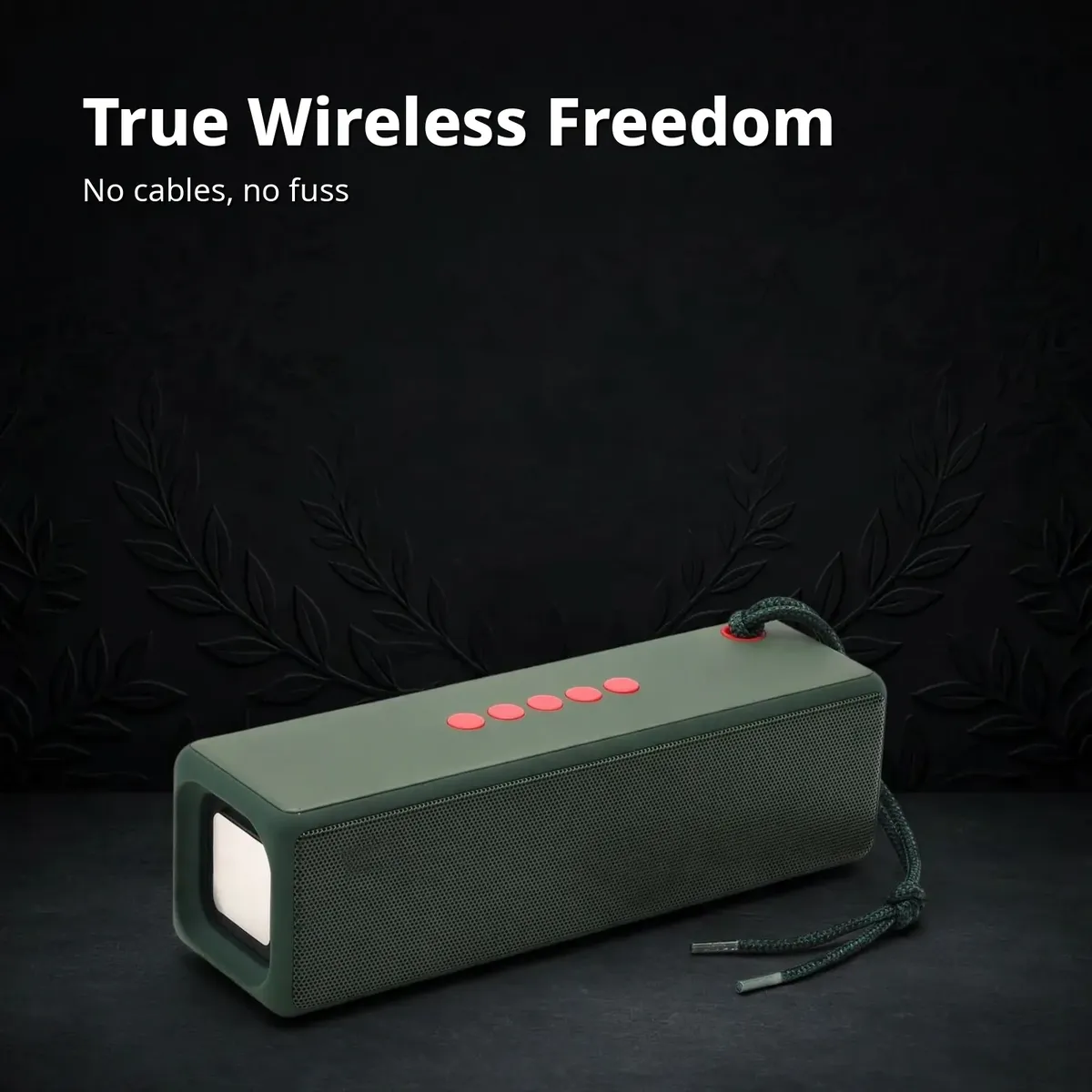 MKB SP4 true wireless card showing the green speaker on dark backdrop