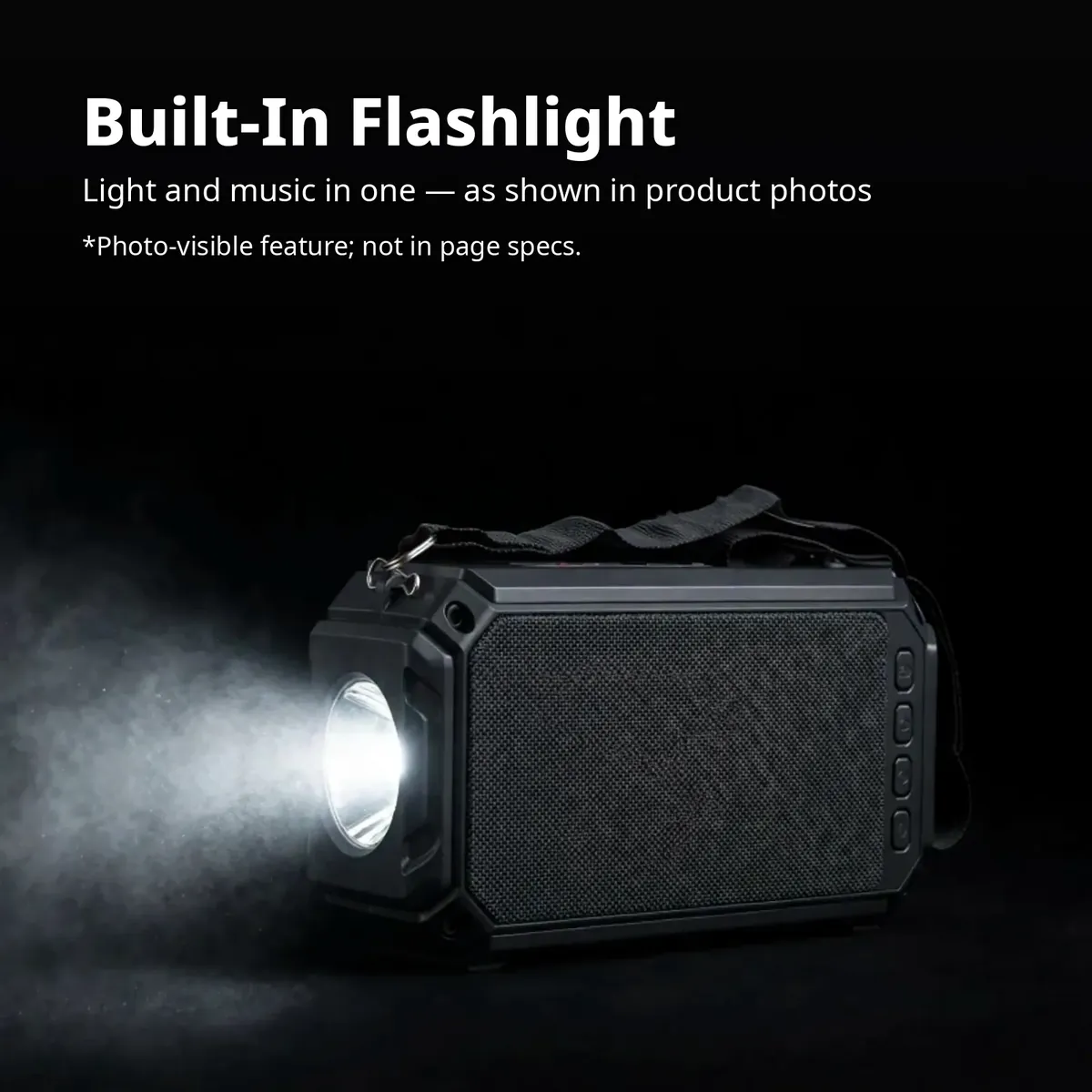 Kamasonic S-113BT built-in flashlight card — as shown in product photos