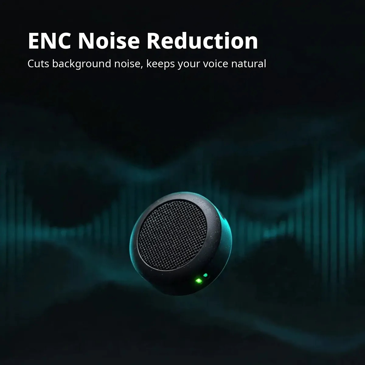 SX21 wireless microphone ENC card — ENC Noise Reduction. Cuts background noise, keeps your voice natural.