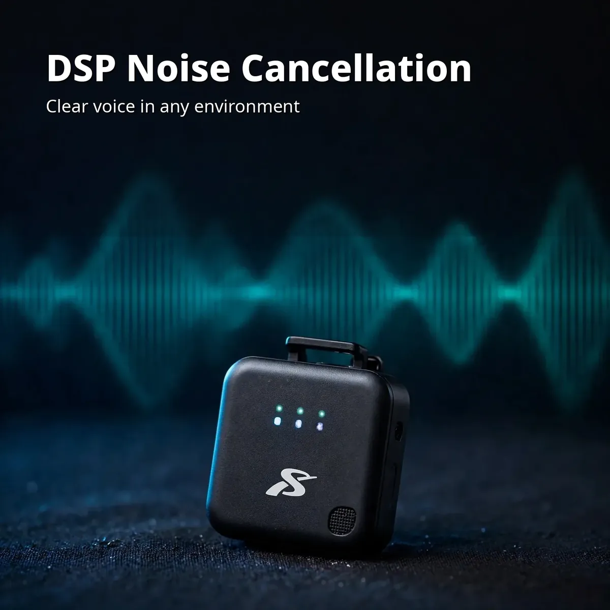 SX63 wireless microphone DSP card — DSP Noise Cancellation. Clear voice in any environment.