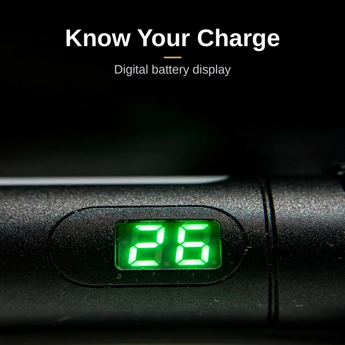 GearUP K57 PRO flashlight red LED mode on the side panel