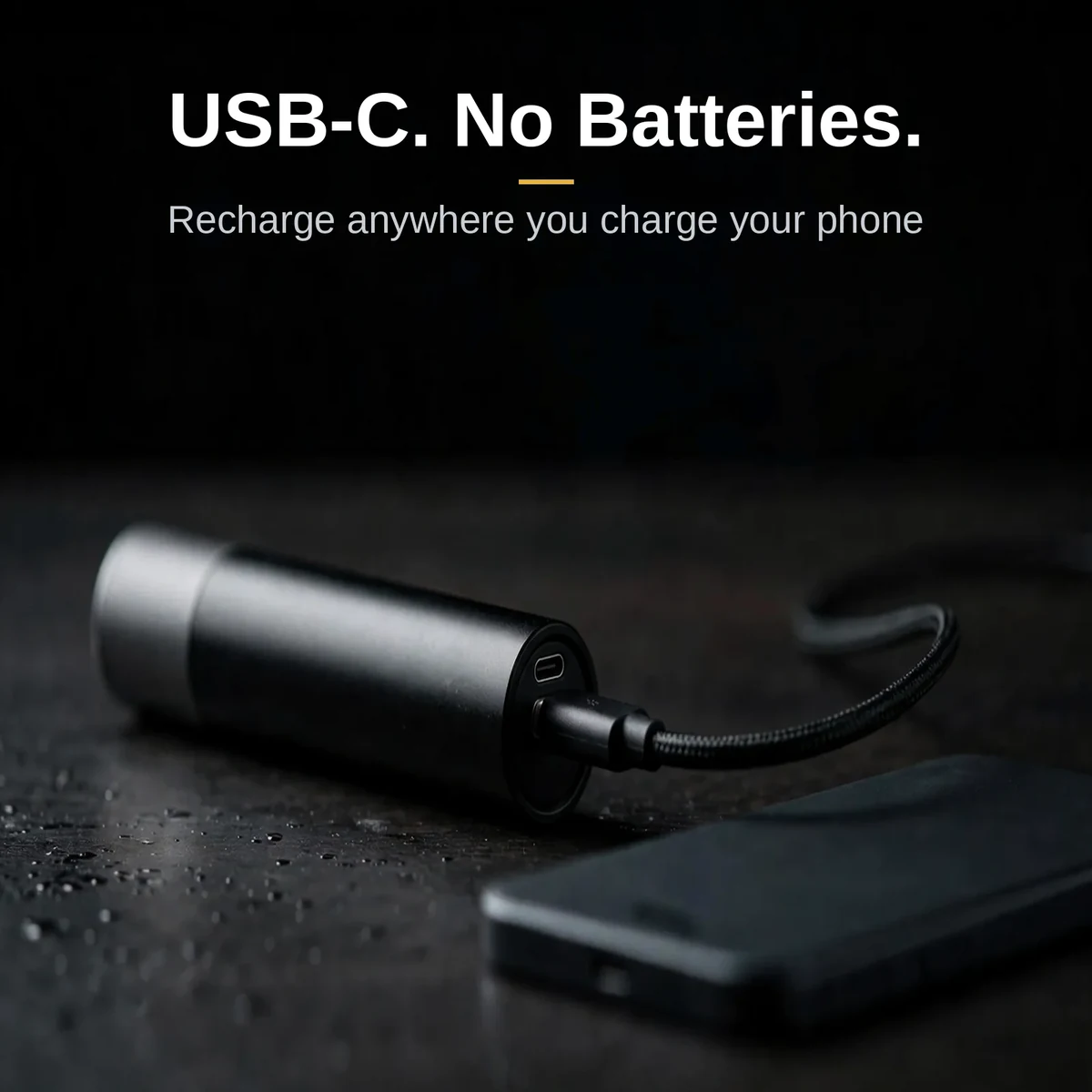 USB-C charging port on the NexTool Simplicity 150LM flashlight