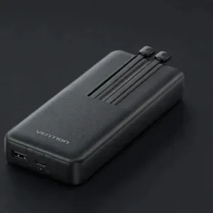 Vention FHPB0 22.5W 20000mAh Power Bank with Built-in USB-C and Lightning Cables