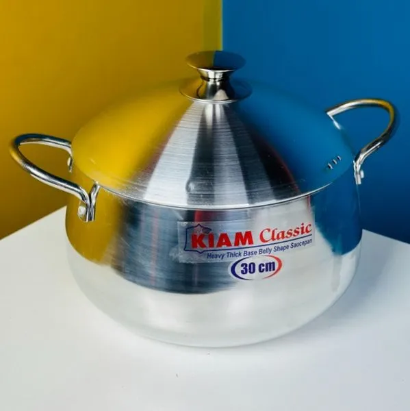 KIAM Classic Belly Shape Saucepan 26 Inch KIAM Classic Belly Shape Saucepan 26 Inch