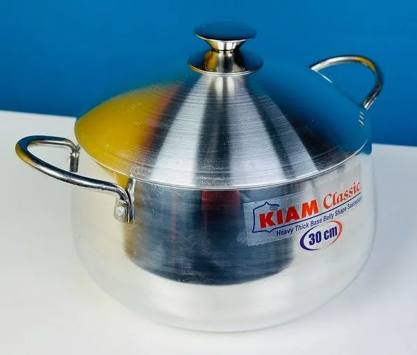 KIAM Classic Belly Shape Saucepan 30cm Induction Bottom KIAM Classic Belly Shape Saucepan 30cm Induction Bottom
