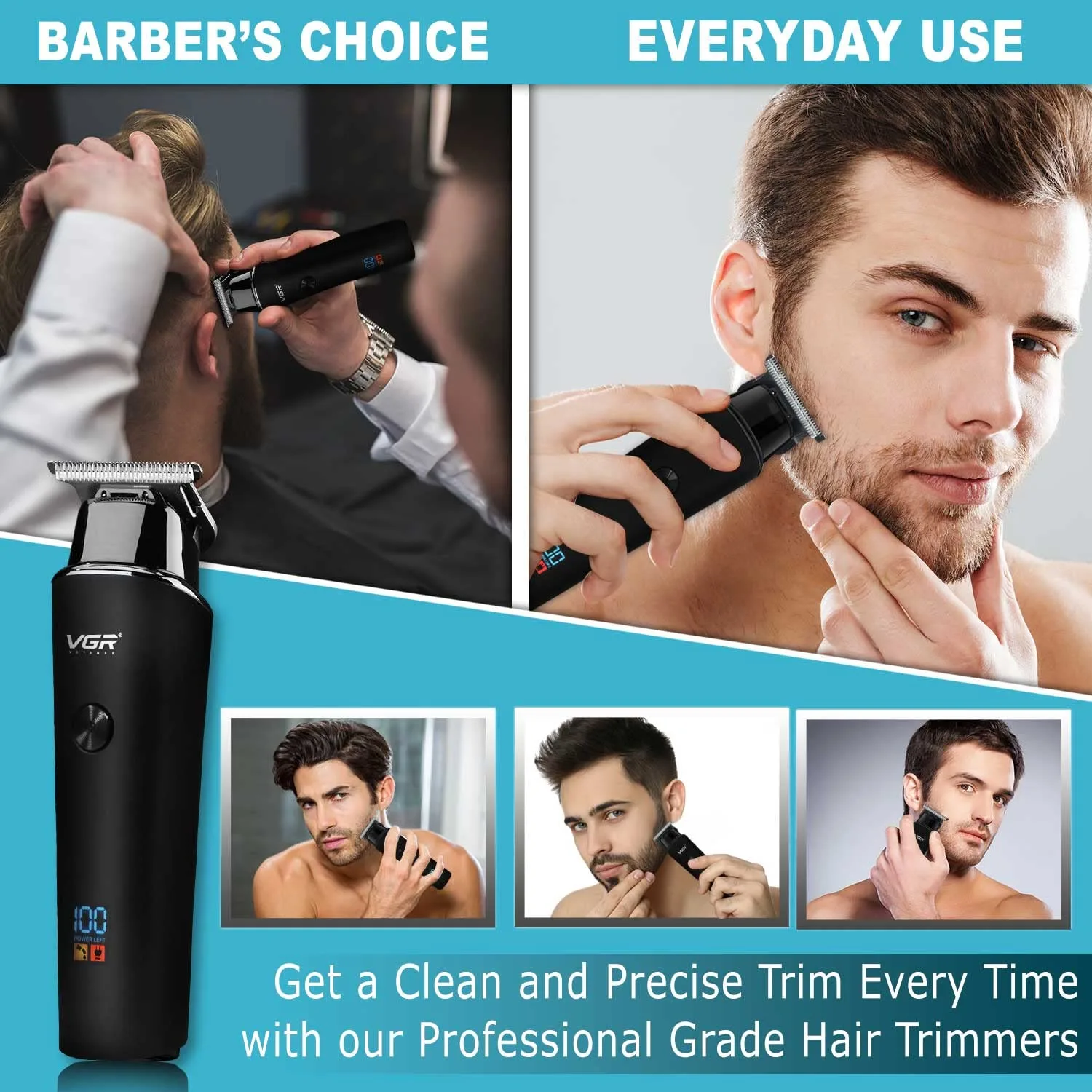 VGR V-937 Professional Corded & Cordless Hair Trimmer VGR V-937 Professional Corded & Cordless Hair Trimmer