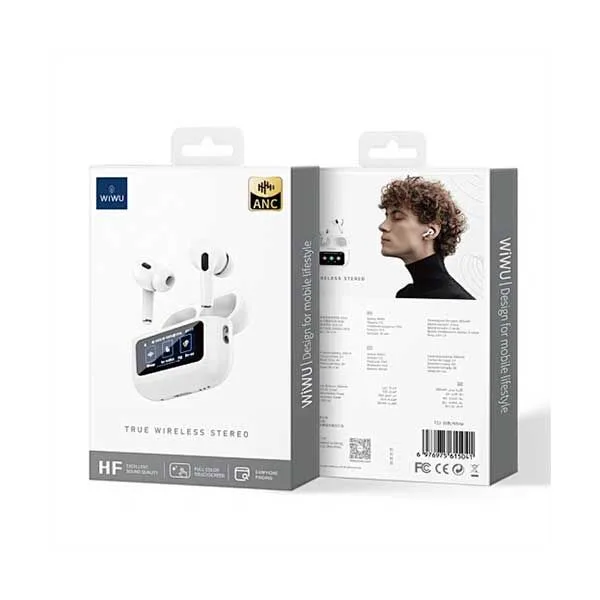 Wiwu T22 ANC Earbuds with Touchscreen Wiwu T22 ANC Earbuds with Touchscreen