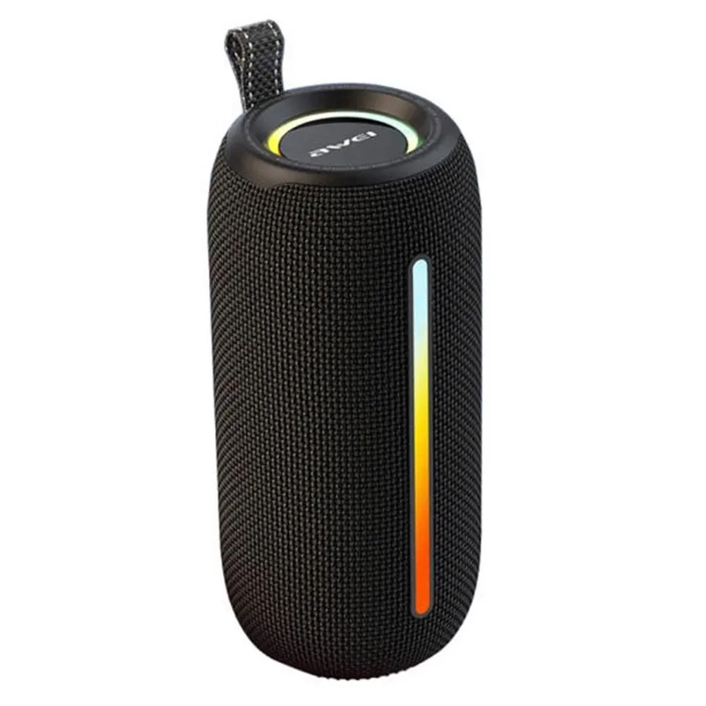 Awei Y788 RGB Outdoor Portable Bluetooth Speaker Awei Y788 RGB portable Bluetooth speaker in black