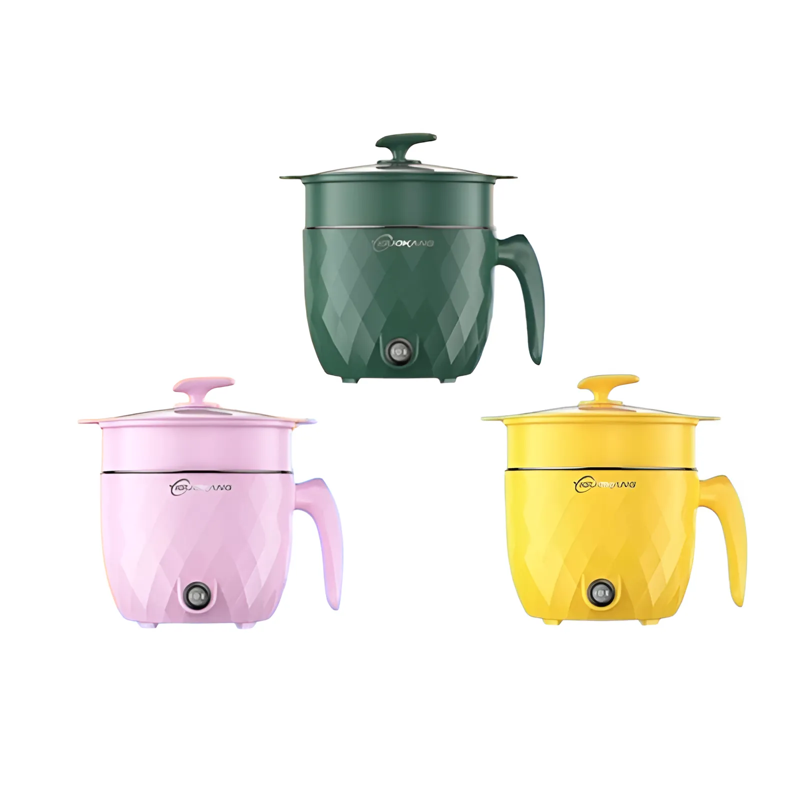 Mini Multi-functional Double Layer Electric Cooking Pot 1.8L - Random Color Mini Multi-functional Double Layer Electric Cooking Pot 1.8L - Random Color