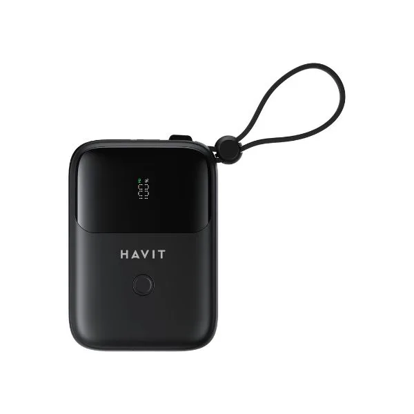 HAVIT PB5215 10000mAh Display Power Bank With Usb-C & Lightning Cable HAVIT PB5215 10000mAh Display Power Bank With Usb-C & Lightning Cable