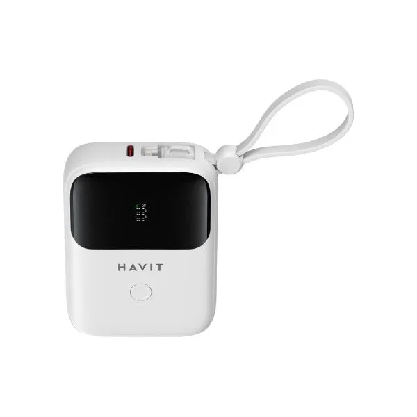HAVIT PB5215 10000mAh Display Power Bank With Usb-C & Lightning Cable HAVIT PB5215 10000mAh Display Power Bank With Usb-C & Lightning Cable