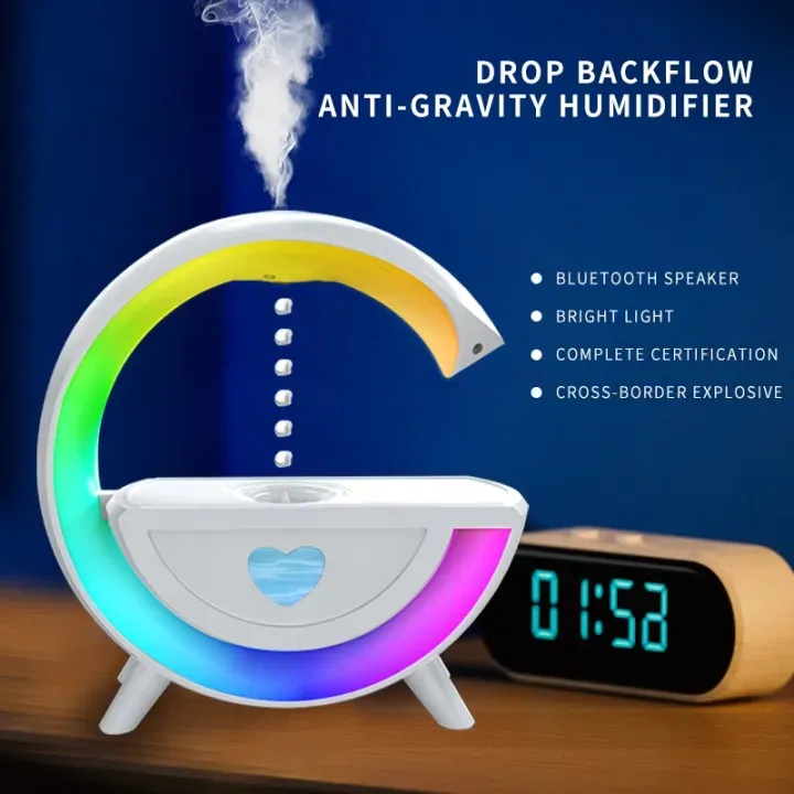 Anti-Gravity Water Drop Humidifier & Bluetooth Speaker with LED Atmosphere Light Anti-Gravity Water Drop Humidifier & Bluetooth Speaker with LED Atmosphere Light
