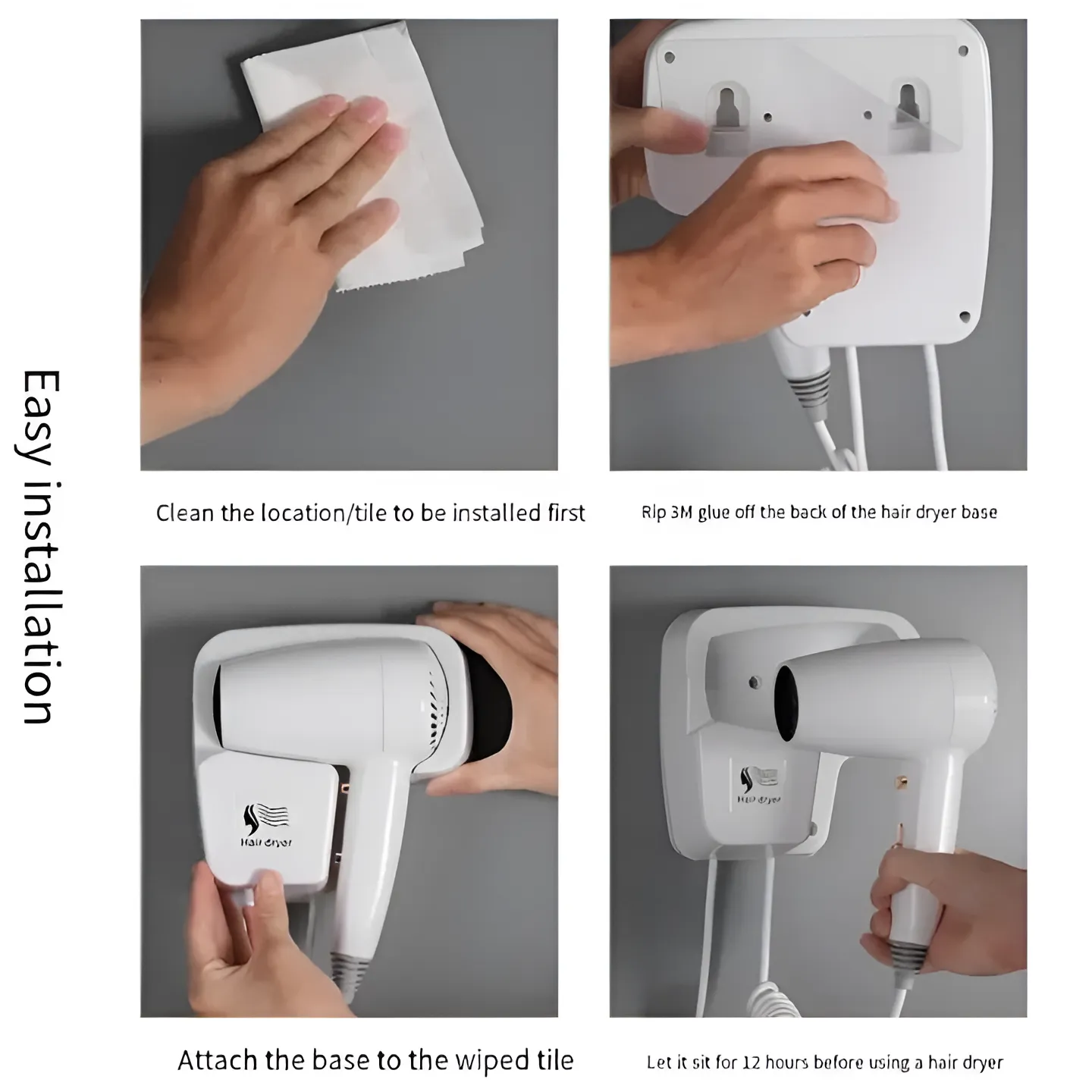 FALIN Wall-Mounted Electric Hair Dryer FALIN Wall-Mounted Electric Hair Dryer