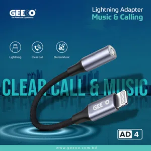 GEEOO AD4 Lightning to 3.5mm Adapter
