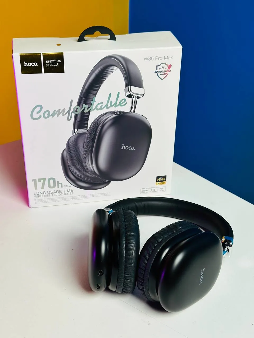 Hoco W35 Pro Max Wireless Headphone – Black Hoco W35 Pro Max Wireless Headphone - Black