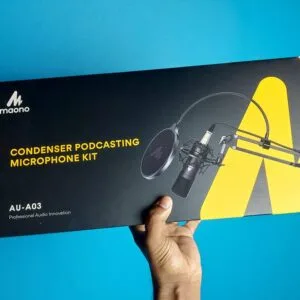 MAONO AU-A03 Condenser Microphone Professional Podcast Studio Microphone Audio 3.5mm Computer Mic For Live Streaming